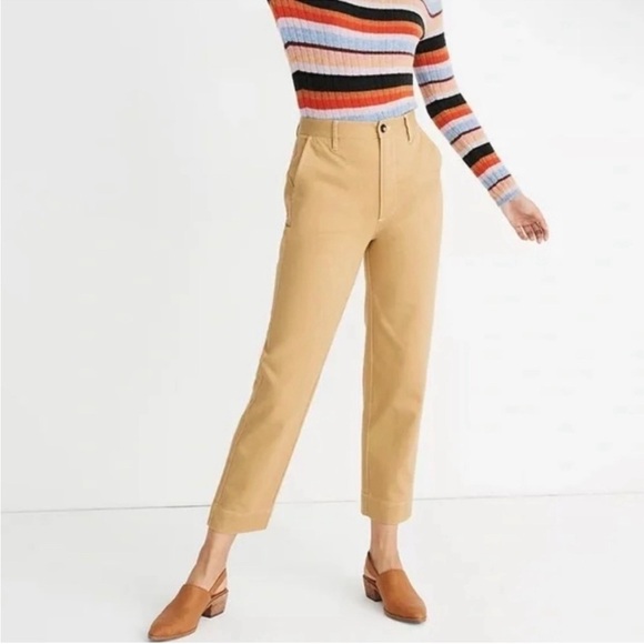 Madewell Pants - Madewell Tapered High Waisted Pants in Desert Dune Style K9988 Women’s Sz 30 493